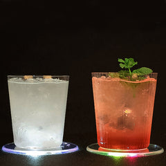 Cocktail coasters, bar cocktails, sparkling and colorful coasters