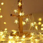 Star light string, warm white and colorful