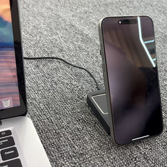 2025 Upgraded 3-in-1 Wireless Charger for iPhone,Travel Magnetic Charger Stand Nightlight Foldable Wireless Charging Station Compatible with Magsafe Charger&iPhone 16/15/14/13/12,Apple Watch&AirPods